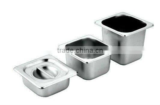 2016 0.8MM thickness electrolysis gastronorm Containers food service pan