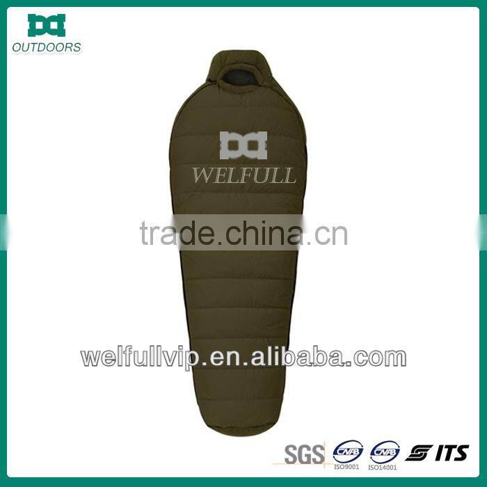 Green military goose down mommy sleeping bags