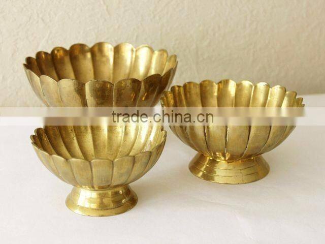 silver bowl gold plated leaf metal bowl