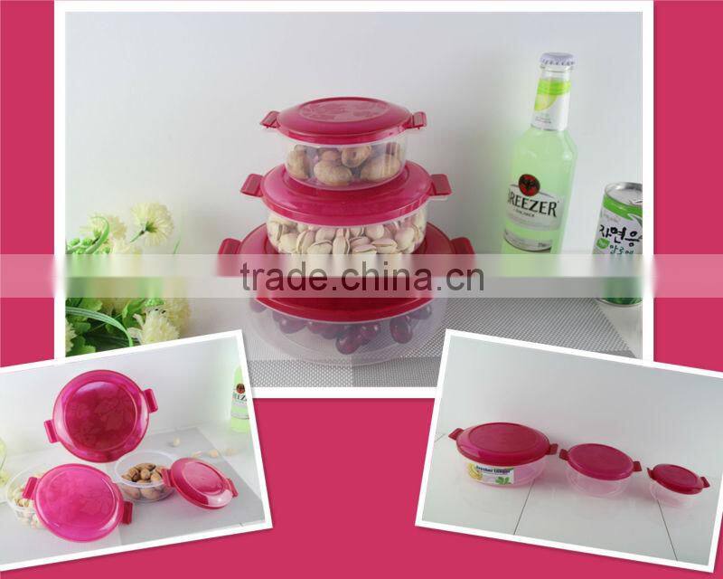 2014 hot sale plastic container for food with flip lid
