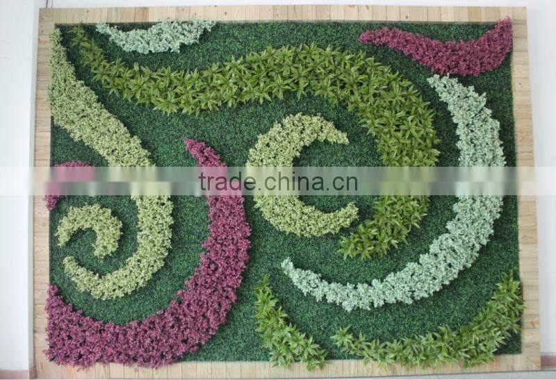 Made in China grass flower wall artificial plants wall for garden and interior decoration