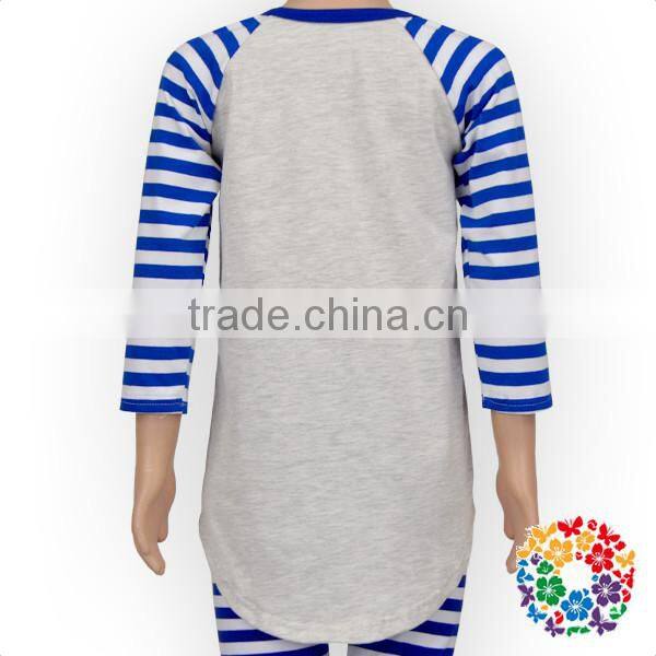 Easter Bunny Embroidery Sequin Kids Tshirts Fashion New Pattern Long Sleeve Easter Kids Raglan Shirts