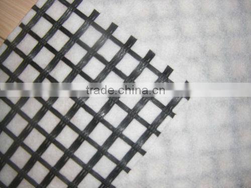 Fiberglass geogrid composite geotextile