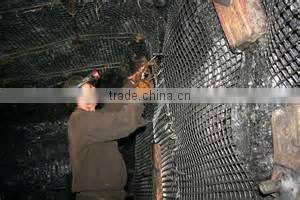 Polypropylene plastic geogrid for basement stablilization