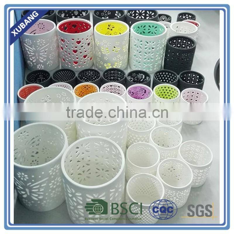 Wedding candle holder Ceramic candle holder