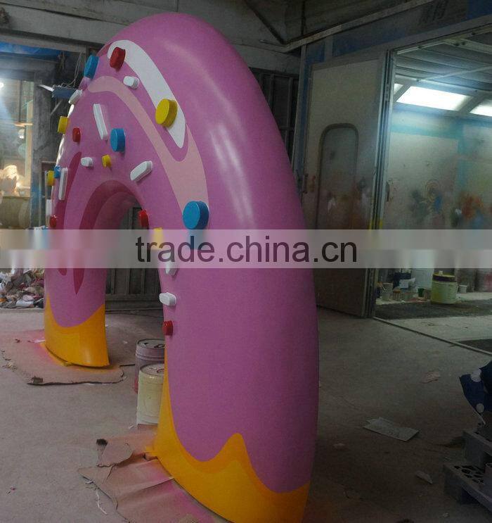 H3m outdoor fiberglass donut decoration