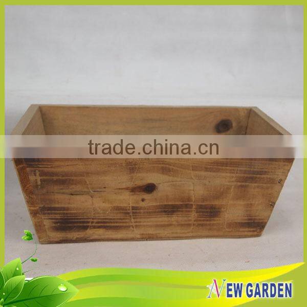 Wooden Ecologically Cheap Garden Decoration Rectangular Planter