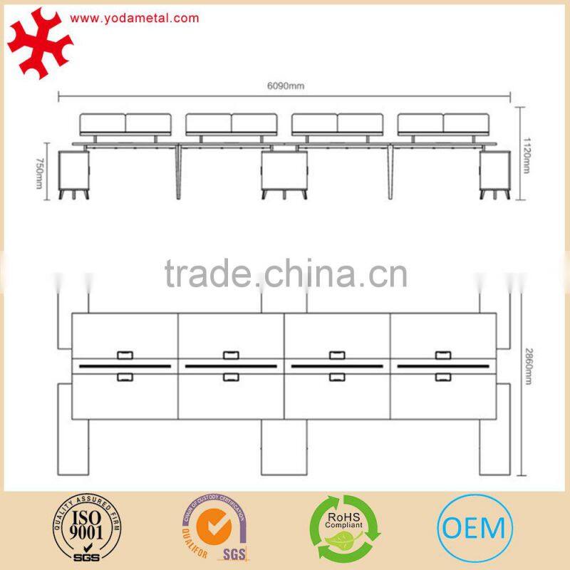 Laminated Chipboard Office Desk for Staff