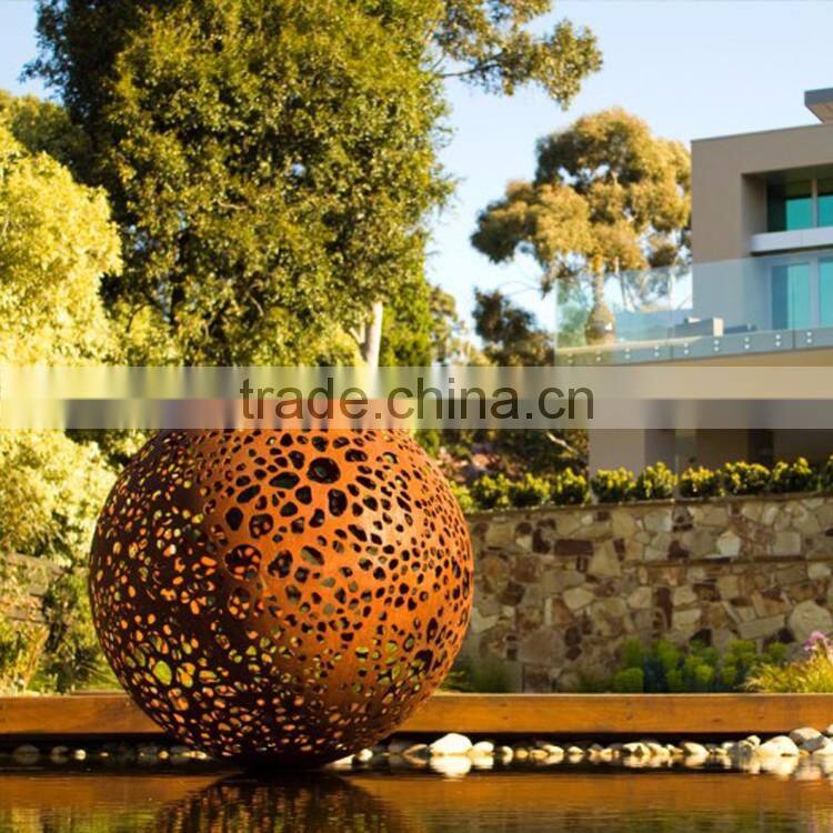 outdoor moderne metal craft stainless steel corten garden sculpture