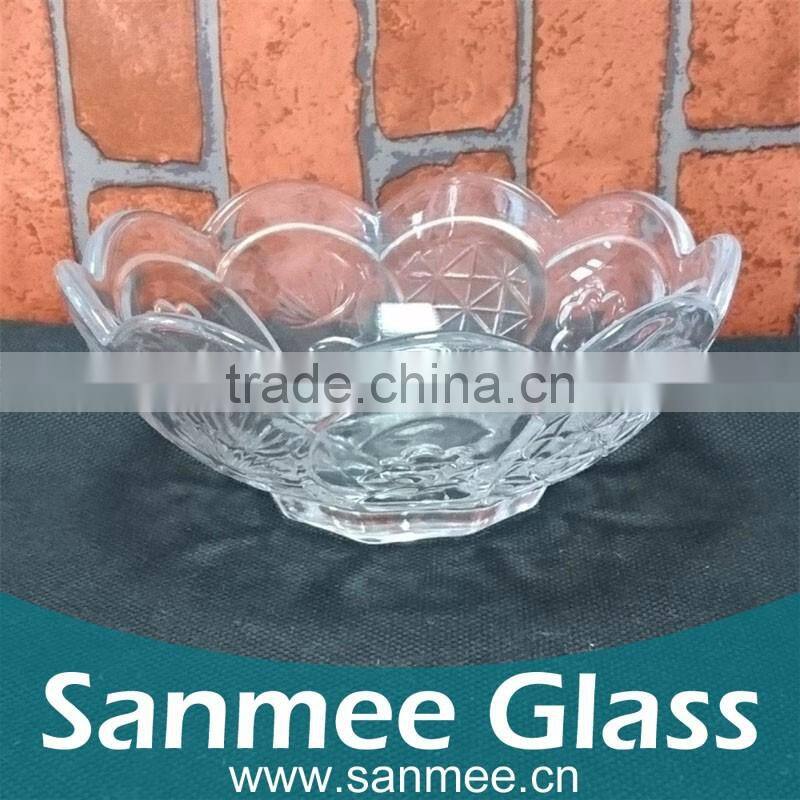 4inch Embossed Quality Glass Bowl Opal Glass Bowl Set