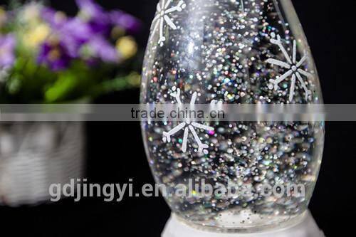 PVC big transparent and black hat of snowman for table decoration