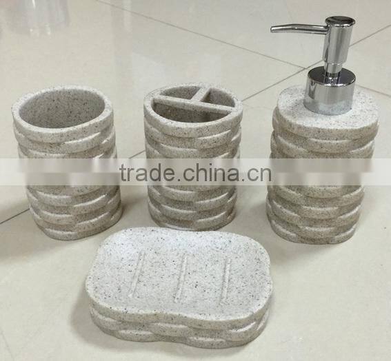 Bathroom set, set of SIX (WHITE)