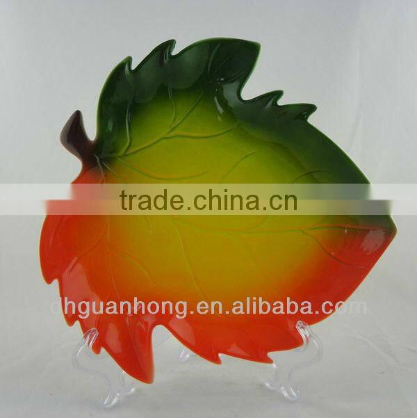 Ceramic Plates Leaf Shape