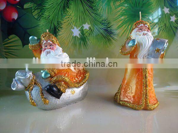 Handmade Non-scented Santa Claus Christmas Candle