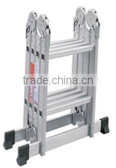 Finether 12.1 FT Heavy Duty Aluminum Multi Purpose Folding Extension Ladder with 2 Panels 330lb Capacity