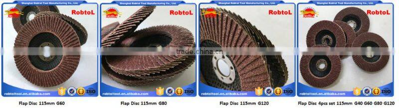 T27 flap disc 115mm 4.5inch aluminum oxide grinding wheel abrasive flap disk Grit40 flap wheel Sanding
