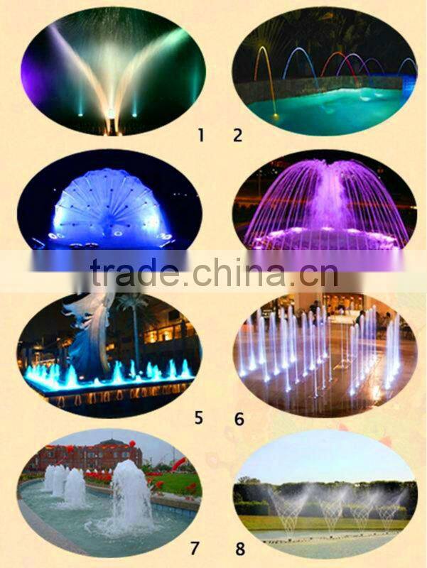 Music dancing for water decoration10m, 12m high jet dry fountain square fountain