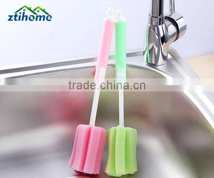 long handle cleaning sponge brush for kitchen use
