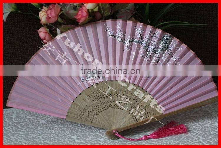 Hot selling bamboo hand held folding fan