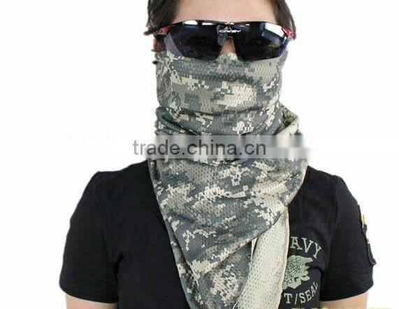 Camouflage scarf outdoor jungle scarf army scarf ,good price