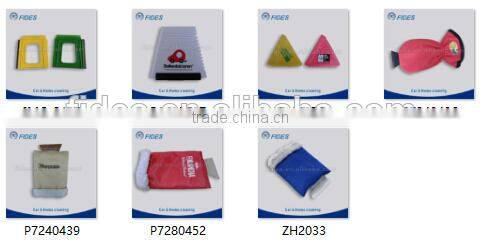 car glass window rubber wiper with plastic ice scraper