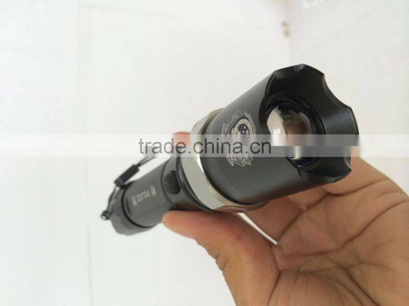 Police Explosion-proof Aluminum Flashlight LED Rechargeable