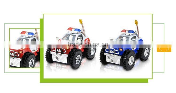 Plastic aerial ladder truck model friction toy electric mini dumper