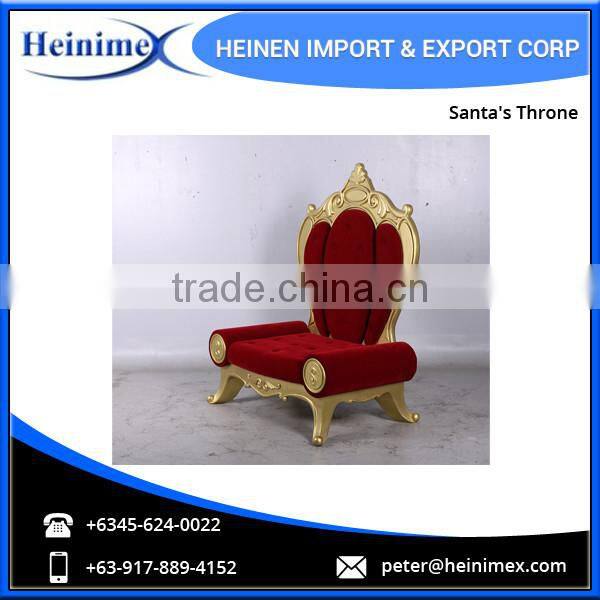 High Quality Fibreglass Christmas Santa Throne