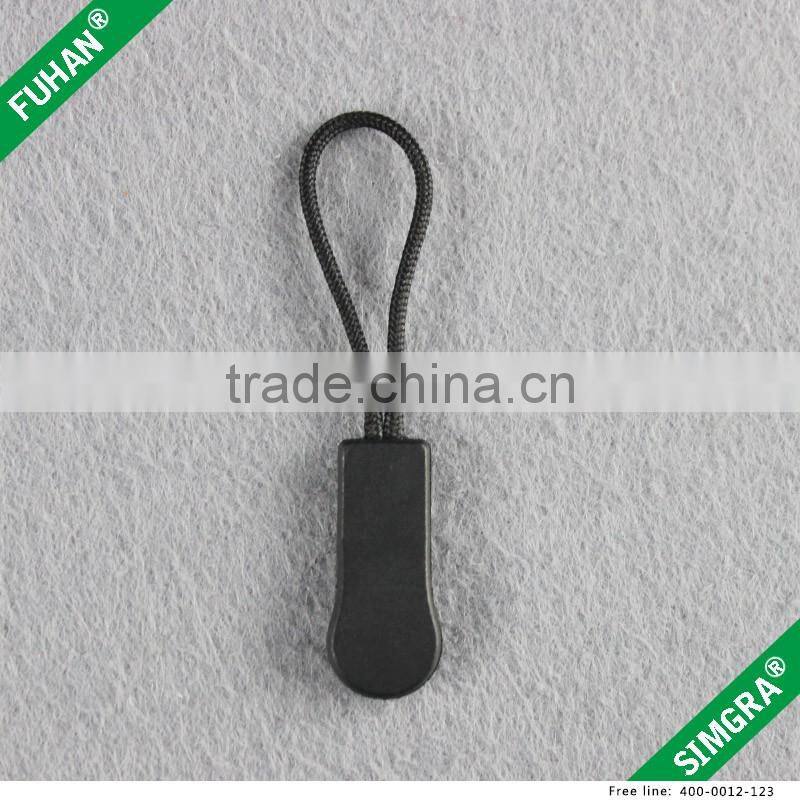 China Supply Plastic Zipper Slider Customized Logo with Ribbon