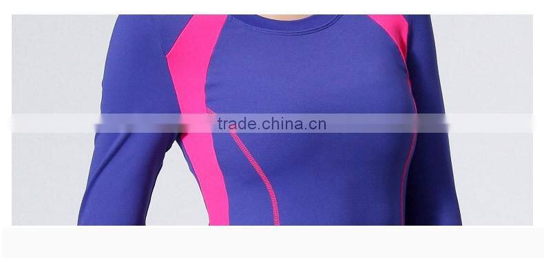 2016 top sports top long sleeve two colors yoga fitness shirts quick dry yoga wear
