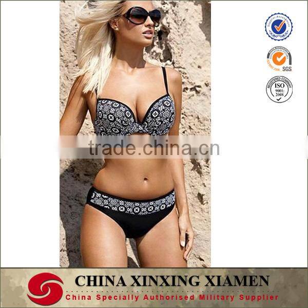 Lady fashion hot wholesale beachwear bathing suit swimming wear with print