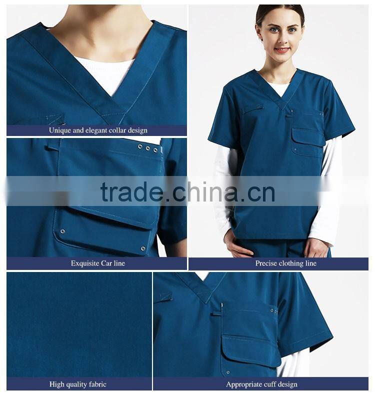 Nurse Uniform cheap New Medical Uniforms Scrub Top