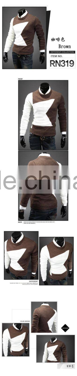 GZY 2015 fashionable cool hot selling men cashmere sweater