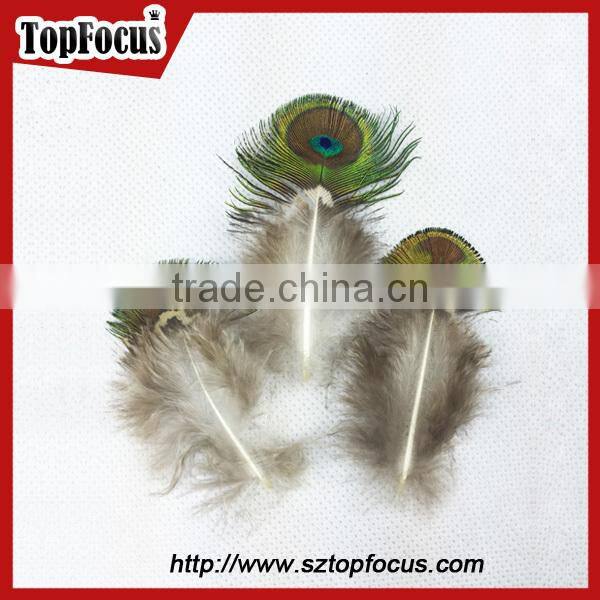 New Trendy gold color cheap artificial peacock feathers for sale