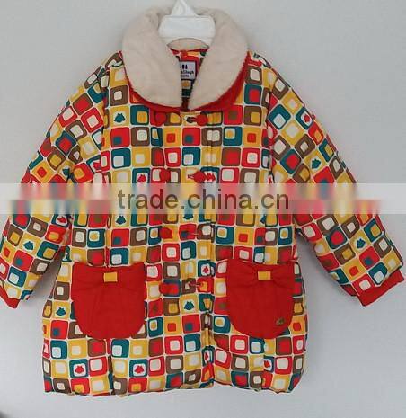 2016 wintercolorful printed padded coat