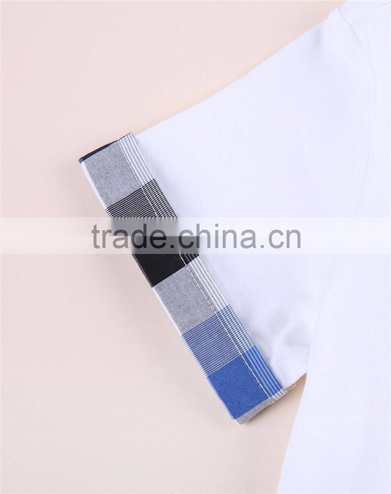 Boys Gender Knitting,Plain Dyed Children Polo t shirt the sleeves with lace