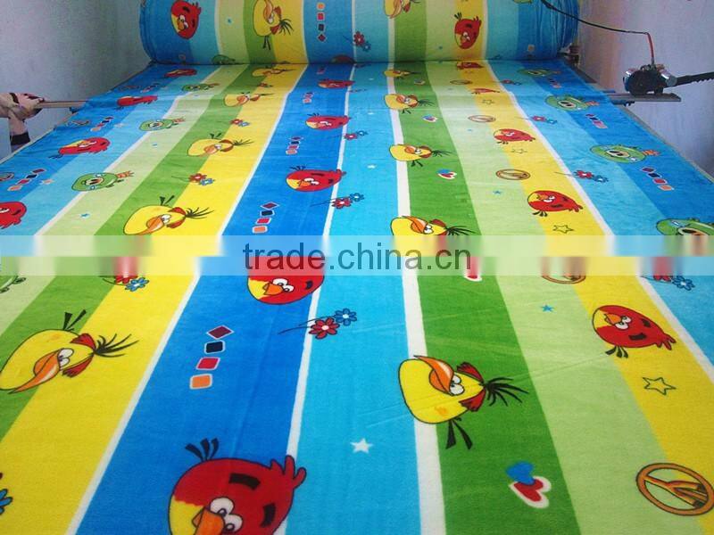 customized printed coral fleece fabric