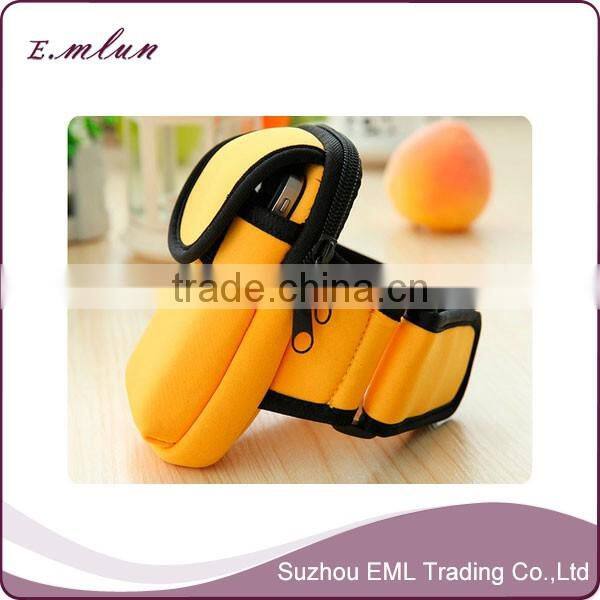 Promotional custom cheap neoprene arm phone gym sport arm bag
