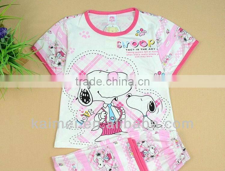 girls shortsleeve sleepwear