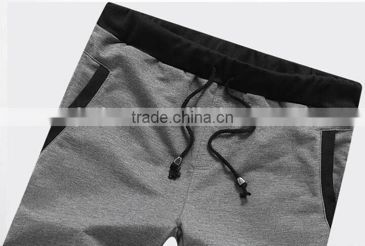 Custom Breathable Cotton Polyester Blend Men's Sweat Shorts