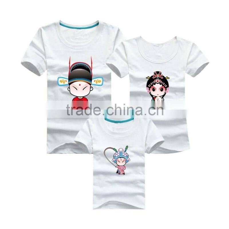Family Beijing Opera printing design t-shirts companies in China