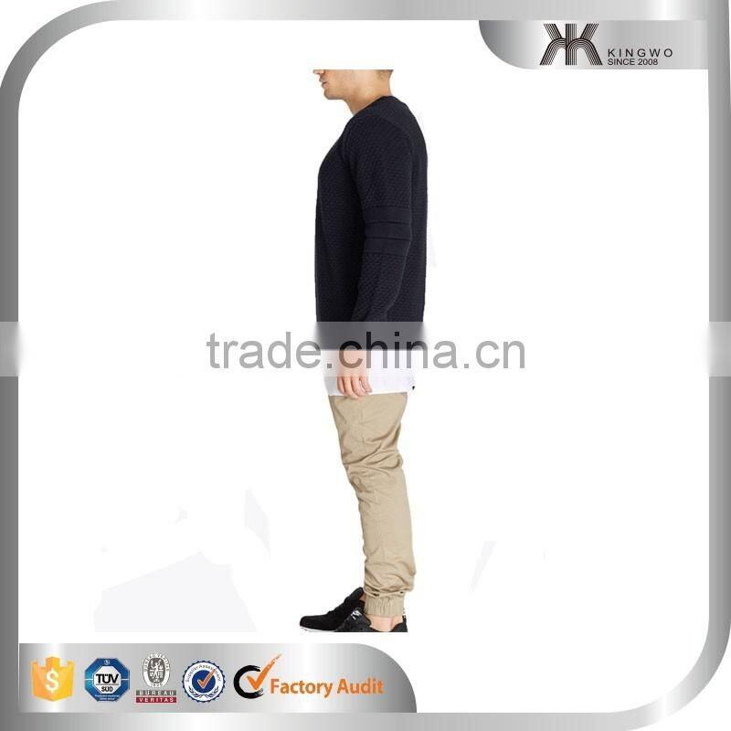 Wholesale Bulk Cheap Custom Crewneck Men's Quilted Sweatshirts