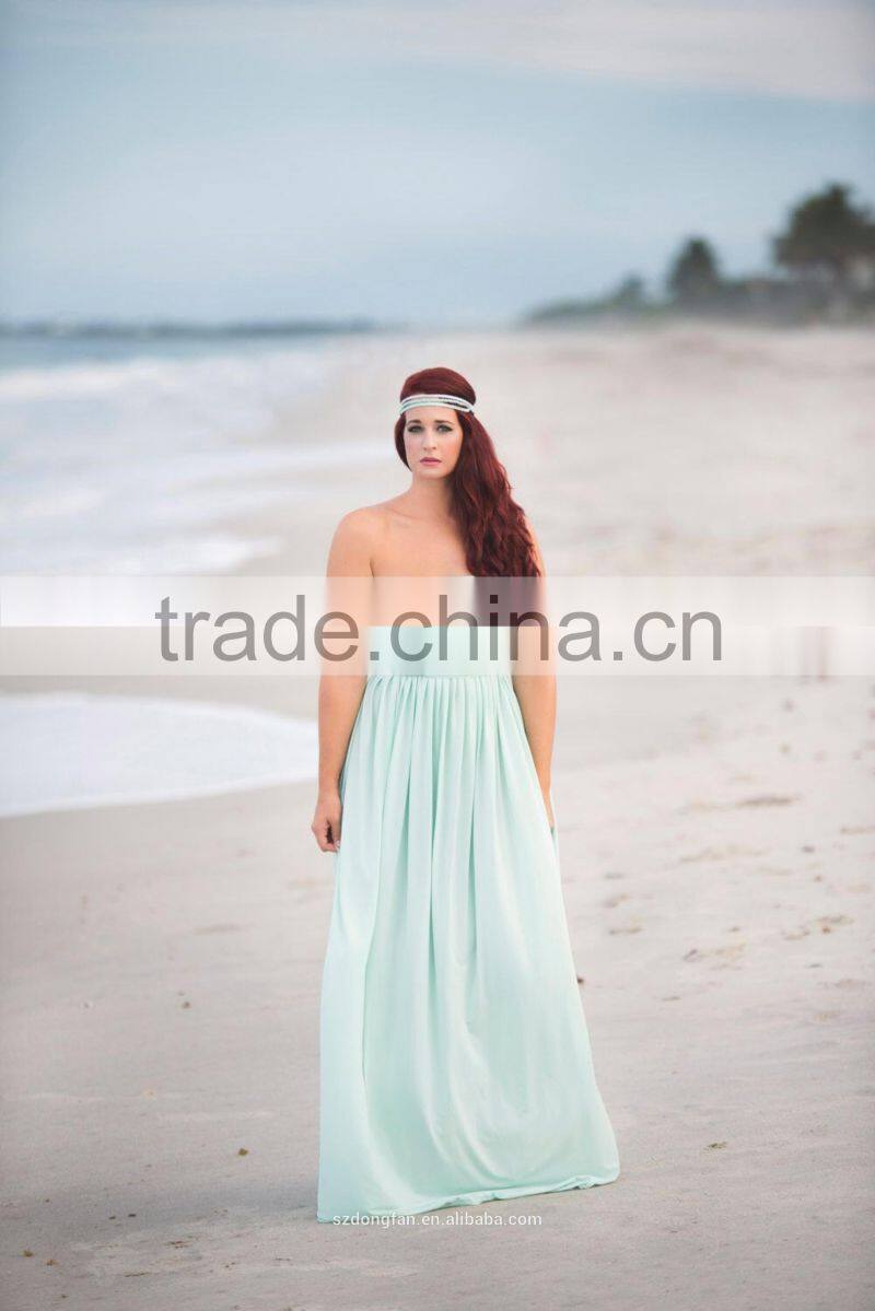 Women Maternity Grown Mint Bridesmaid Dress Pregnancy Clothing