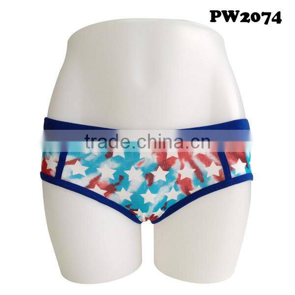 star printing underwear for ladies