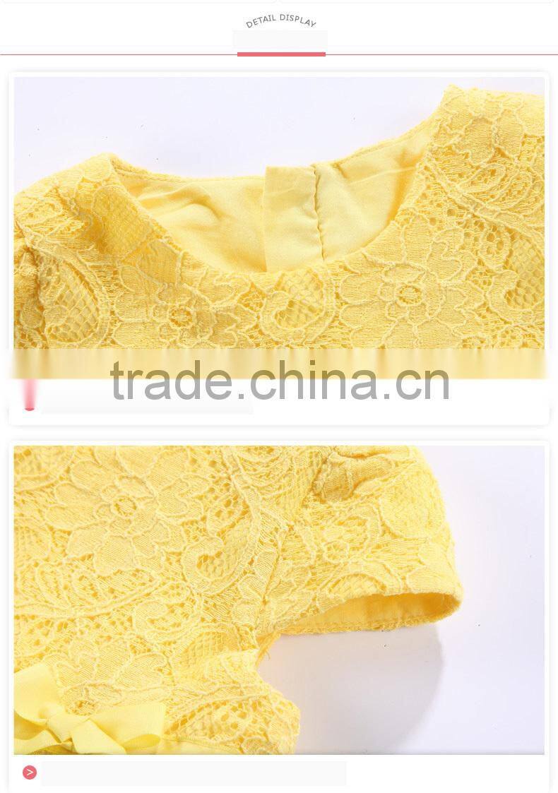Girls summer dress a little girls pink princess short sleeve
