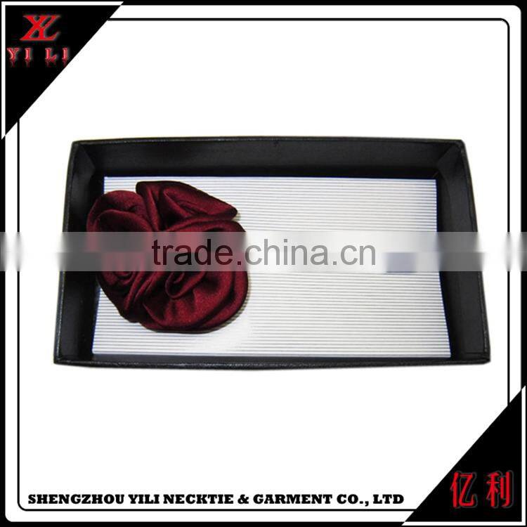 Best quality portable box sets flower mens brooch pin