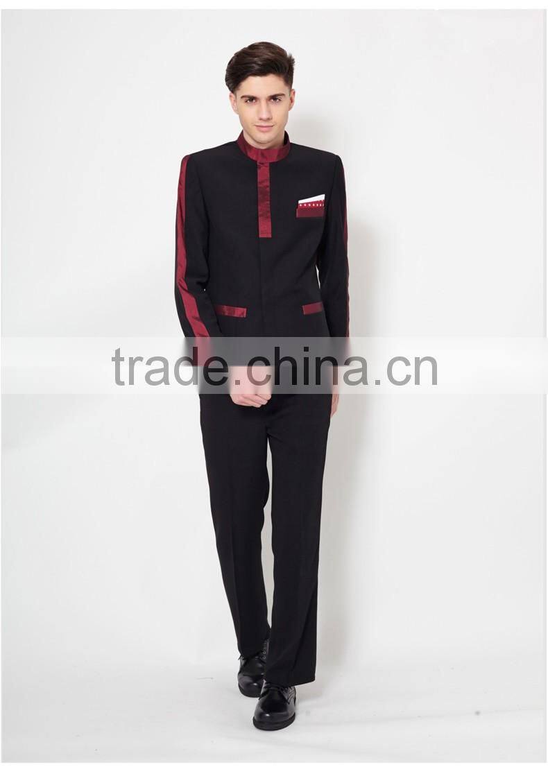 hotel design doorman uniform for waiter reception staff uinform