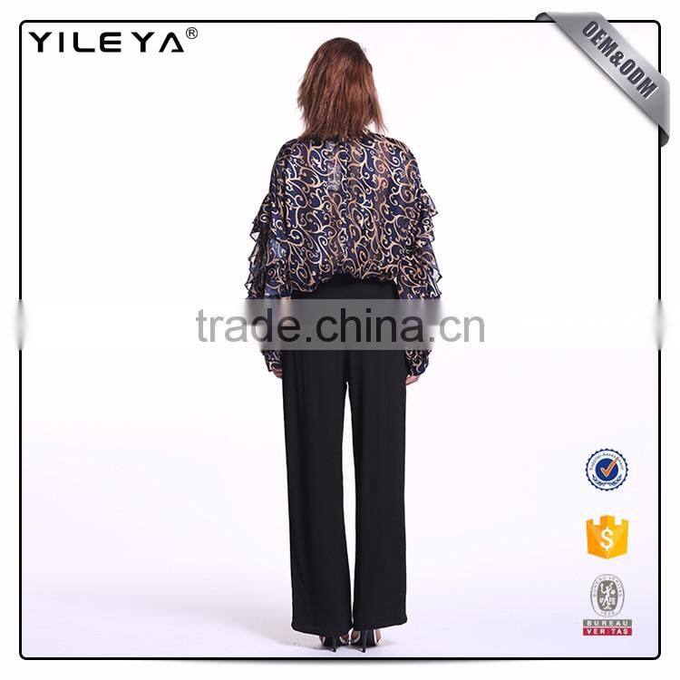 Special design big sleeve blouse,woman top,ladies fashion tops