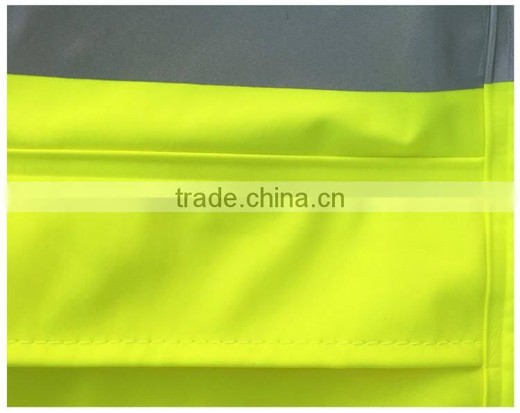 uniform hoodie yellow high visibility waterproof safety reflective tape rain suit