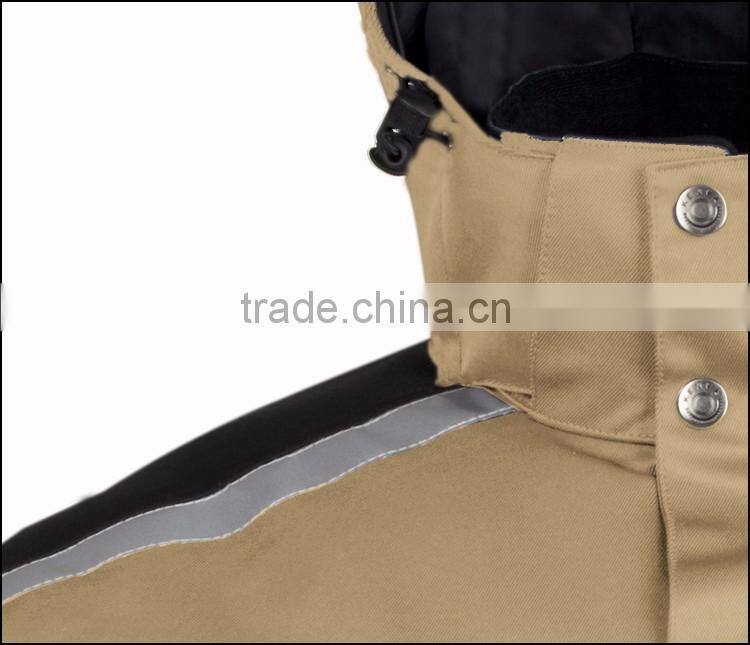 Good design winter parka men safety clothing with tape seam EN343